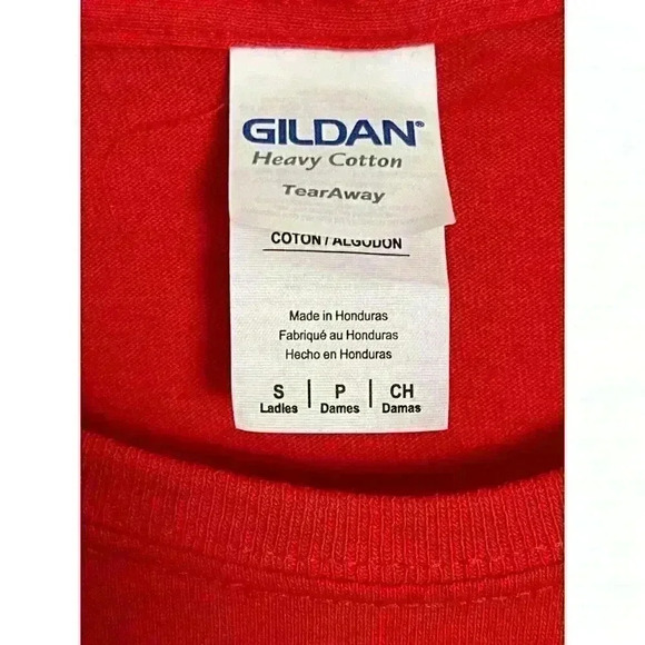 Gildan Women’s Heavy Cotton Minnie Christmas Long Sleeve T-Shirt-SIZE-SMALL - Picture 3 of 3